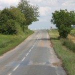 Route après le passage de l'orage dans le secteur de Sancerre - 21/06/2012