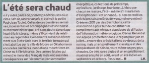 Edito de l'Echo du Berry