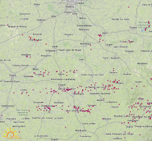 Impact de foudre lors de la journée du 13 février 2014