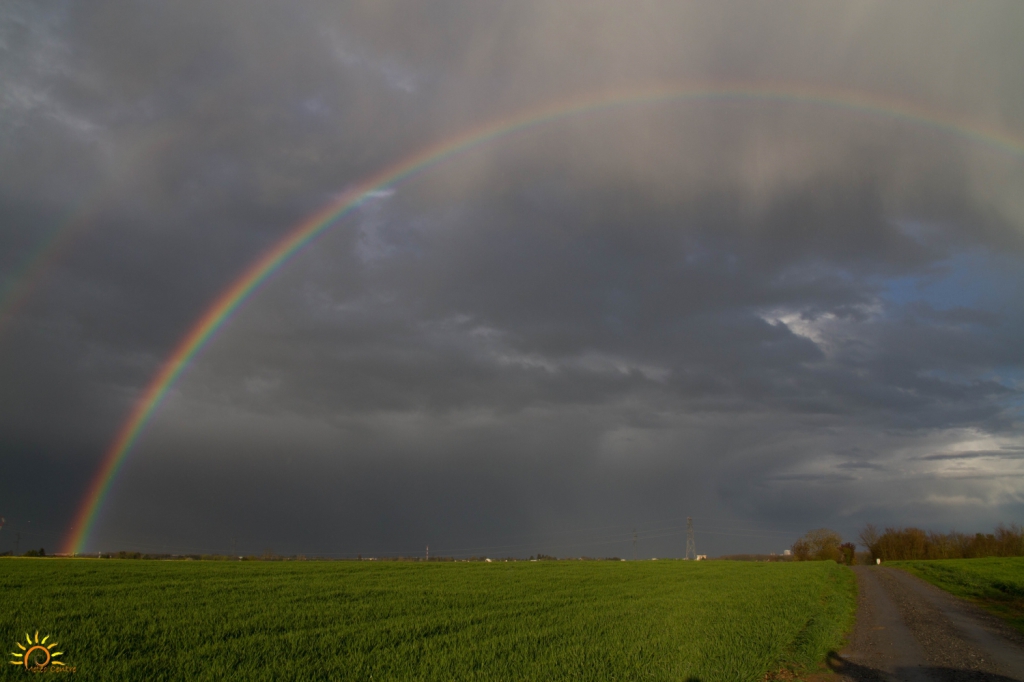 Fin de chasse sous l'arc-en-ciel