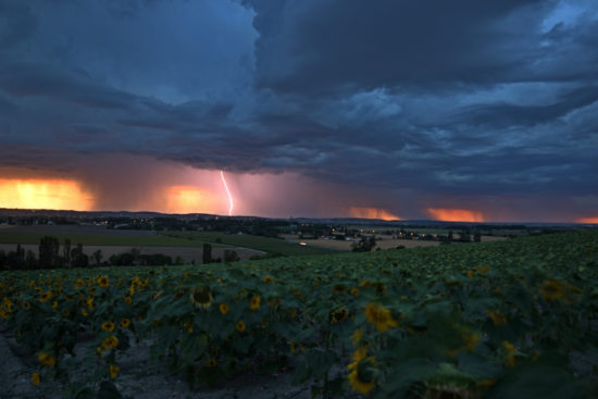 Orage au couchant