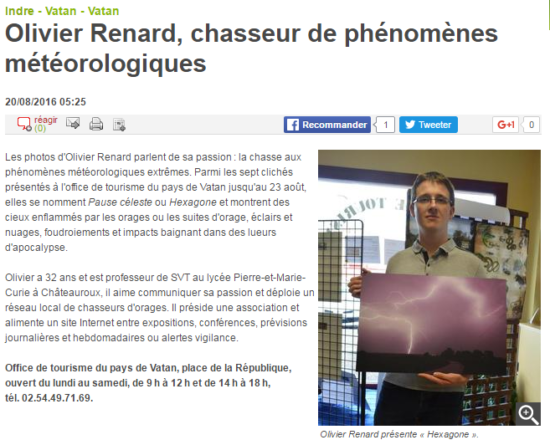 Article du 20 août 2016