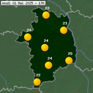 Prévisions météo pour le cher (18)
