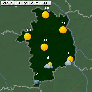Prévisions météo pour le cher (18)