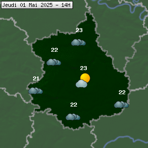 Prévisions météo pour le cher (28)