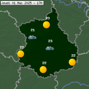 Prévisions météo pour le cher (28)