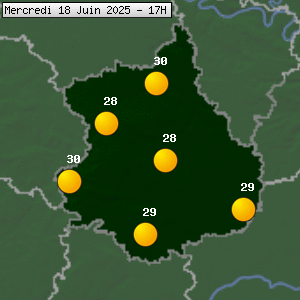 Prévisions météo pour le cher (28)