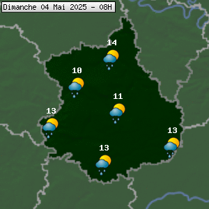 Prévisions météo pour le cher (28)