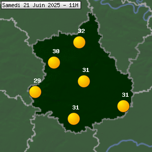 Prévisions météo pour le cher (28)