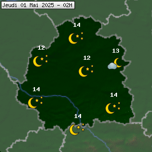 Prévisions météo pour le cher (36)