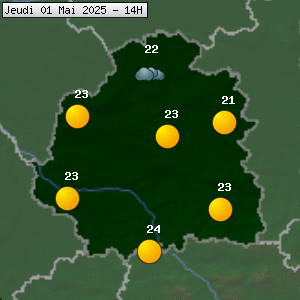 Prévisions météo pour le cher (36)