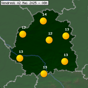 Prévisions météo pour le cher (36)