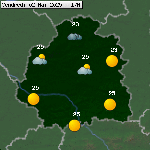 Prévisions météo pour le cher (36)