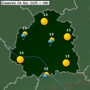 Prévisions météo pour le cher (36)