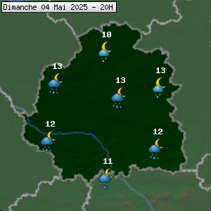 Prévisions météo pour le cher (36)