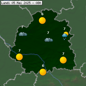 Prévisions météo pour le cher (36)