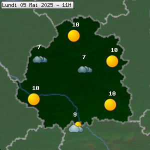 Prévisions météo pour le cher (36)