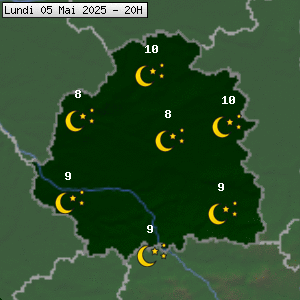 Prévisions météo pour le cher (36)