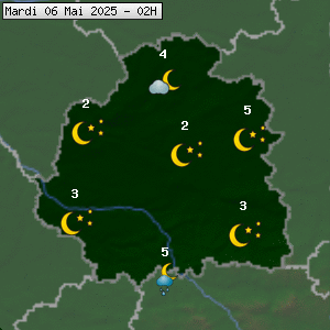 Prévisions météo pour le cher (36)