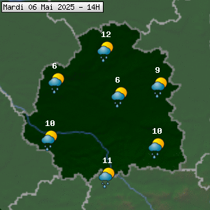 Prévisions météo pour le cher (36)