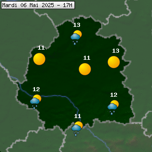 Prévisions météo pour le cher (36)