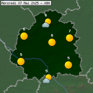 Prévisions météo pour le cher (36)