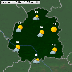 Prévisions météo pour le cher (36)