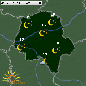 Prévisions météo pour le cher (37)