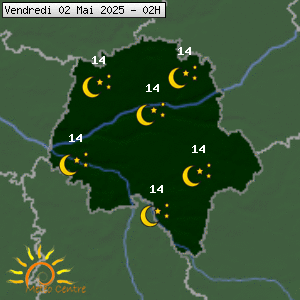 Prévisions météo pour le cher (37)