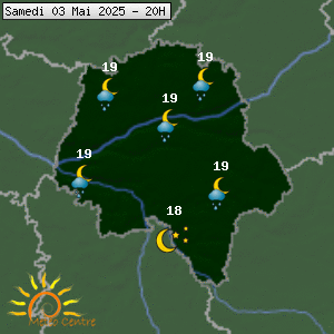 Prévisions météo pour le cher (37)