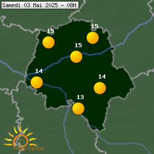 Prévisions météo pour le cher (37)