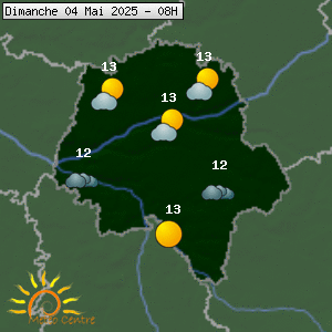 Prévisions météo pour le cher (37)