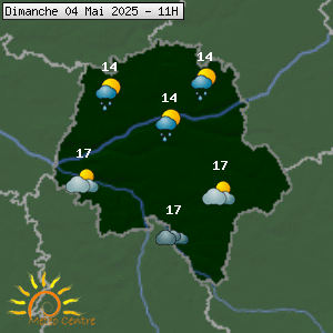 Prévisions météo pour le cher (37)