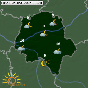 Prévisions météo pour le cher (37)