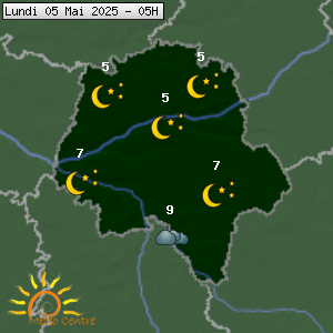 Prévisions météo pour le cher (37)