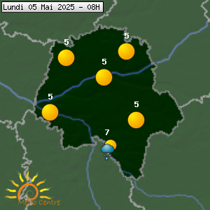 Prévisions météo pour le cher (37)