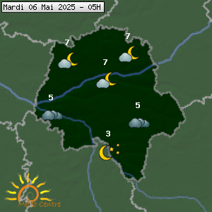 Prévisions météo pour le cher (37)