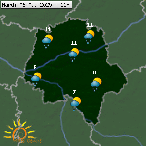 Prévisions météo pour le cher (37)