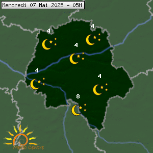 Prévisions météo pour le cher (37)