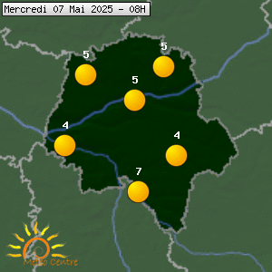 Prévisions météo pour le cher (37)