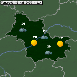Prévisions météo pour le cher (41)