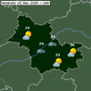 Prévisions météo pour le cher (41)