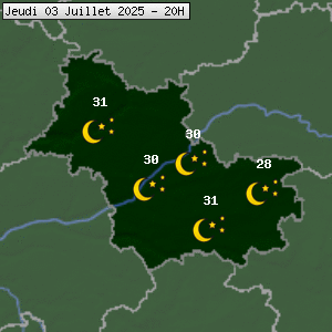 Prévisions météo pour le cher (41)