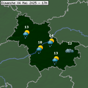 Prévisions météo pour le cher (41)