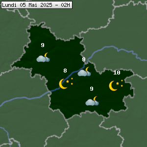 Prévisions météo pour le cher (41)