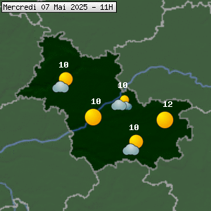 Prévisions météo pour le cher (41)