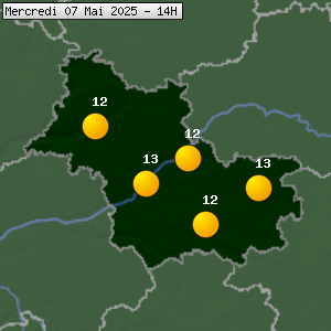 Prévisions météo pour le cher (41)