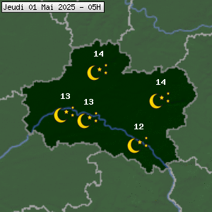 Prévisions météo pour le cher (45)