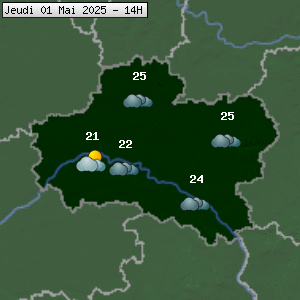 Prévisions météo pour le cher (45)