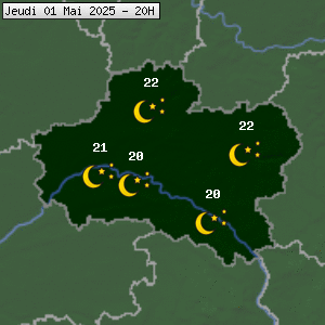 Prévisions météo pour le cher (45)